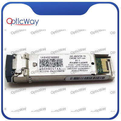 Alcatel Lucent Transceptor de fibra SFP 1AB402160002 CWDM 1471nm 2.67G 80km