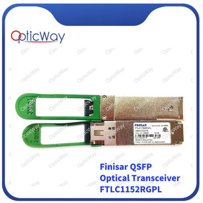 Módulo de transceptor óptico LC QSFP28 de duplex Finisar 100GBase-CWDM4 DOM SMF